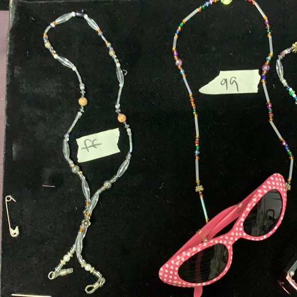 Handmade ONE OF A KIND BEADED EYE GLASS CHAINS - Picture 1 of 6